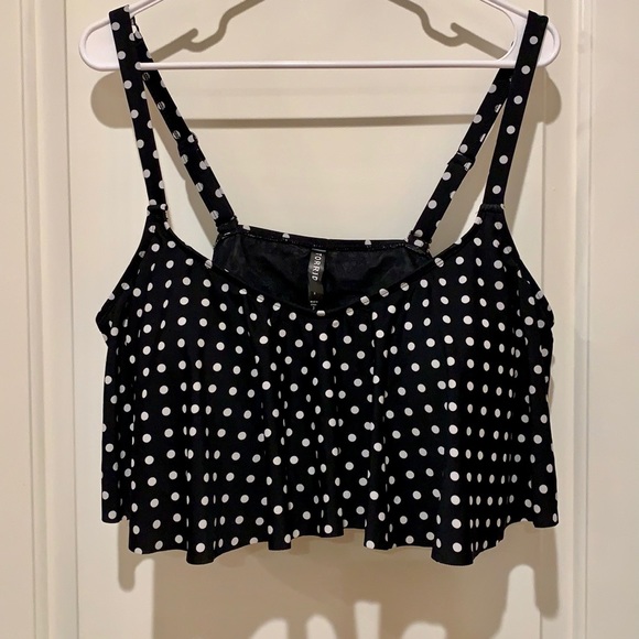 torrid Other - TORRID BLACK AND WHITE POLKA DOT SWIMSUIT TOP